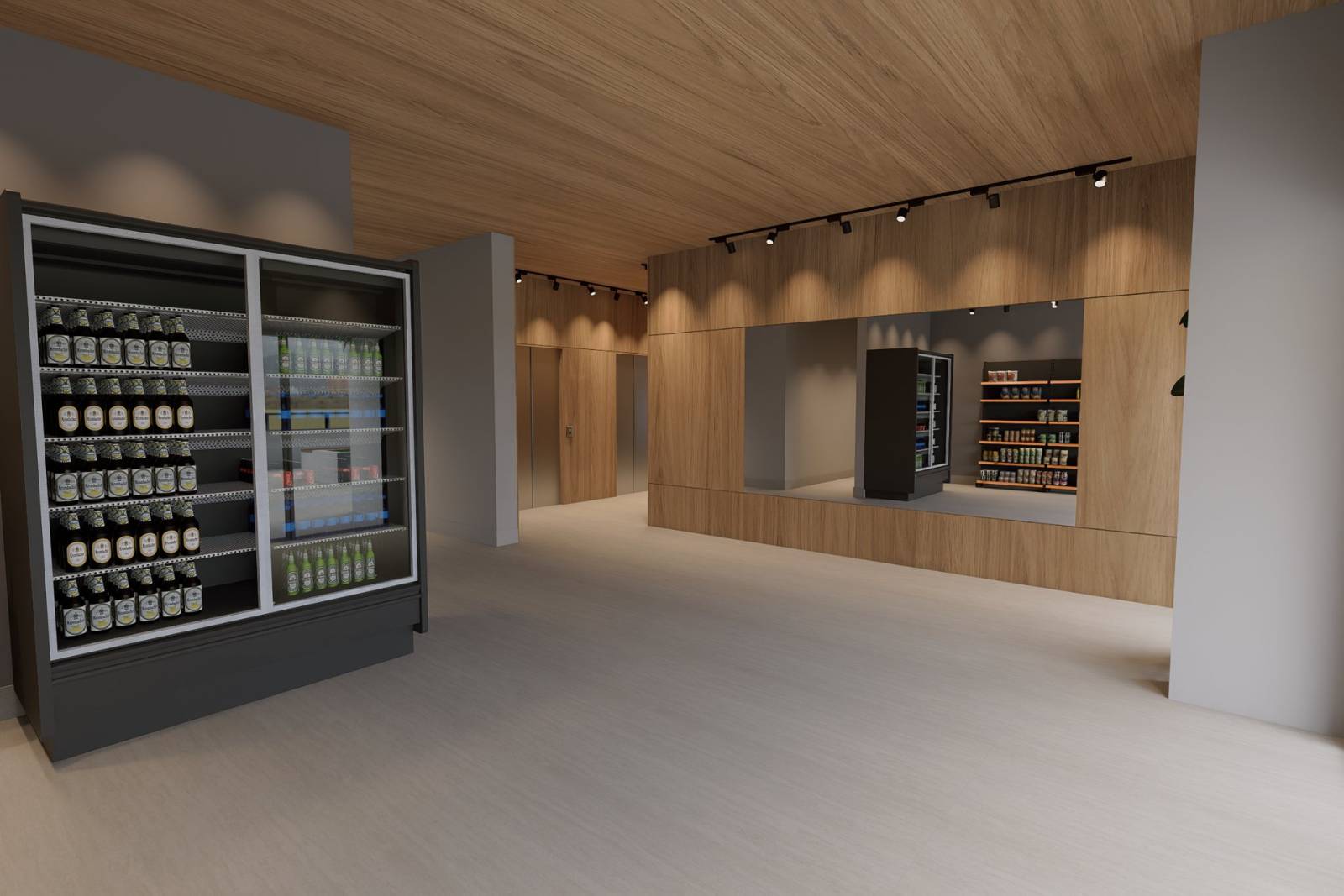 Espaço para mini mercado